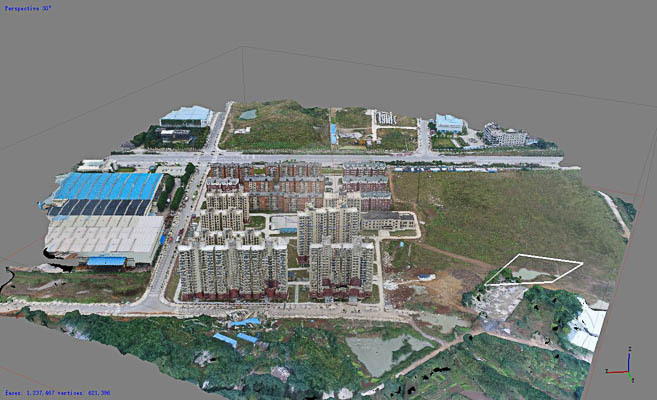 江西正射影像与斜摄影影像的区别